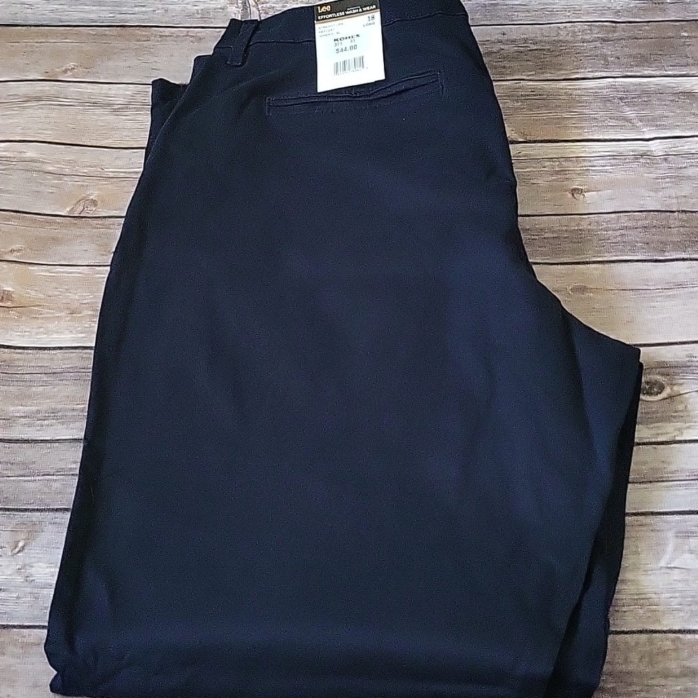 Lee Relaxed fit Straight leg Mid Rise Imperial Blue pants 18L NWT - Picture 10 of 13
